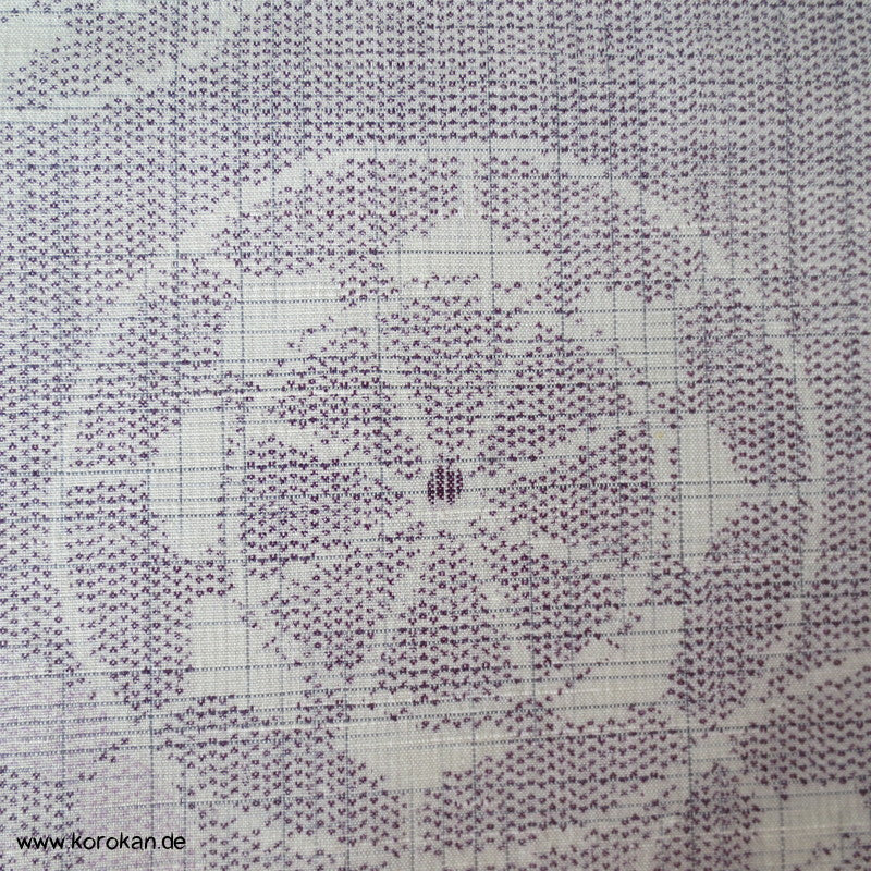 Genji Wheel - Wasserrad Kasuri Tsumugi Kimono Seide
