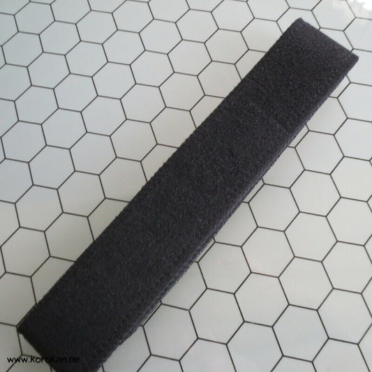 Klett Obi velvetiertes Moosgummi, schwarz