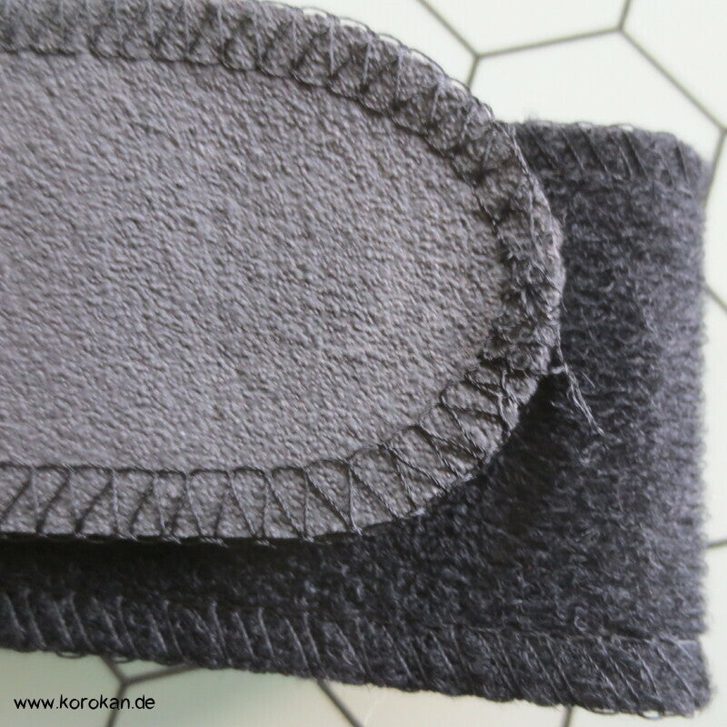 Klett Obi velvetiertes Moosgummi, schwarz