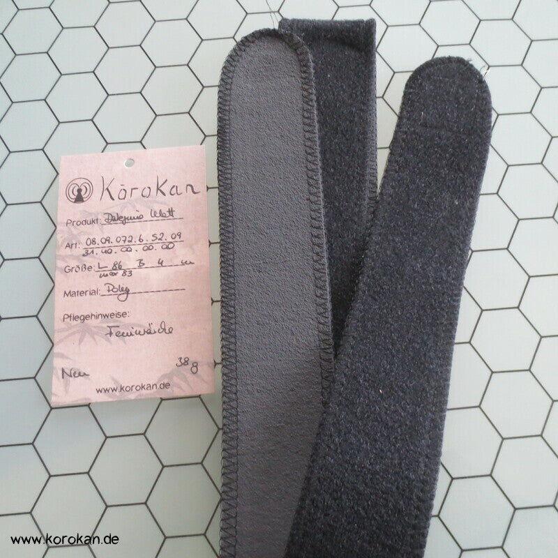 Klett Obi velvetiertes Moosgummi, schwarz