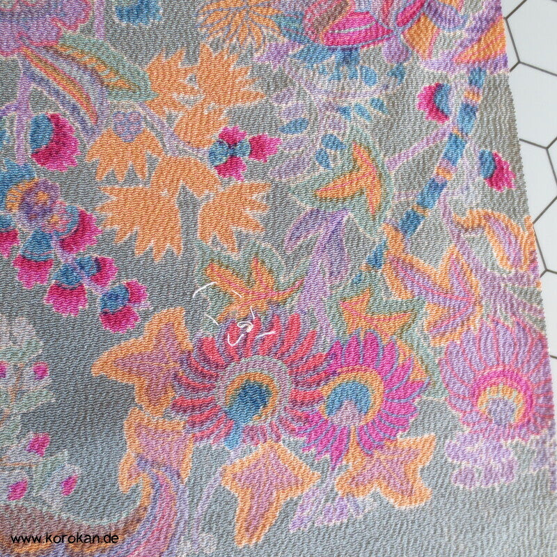 Kimono Seidenstoffrolle, Bingata, unbenutzt mit Fehlern