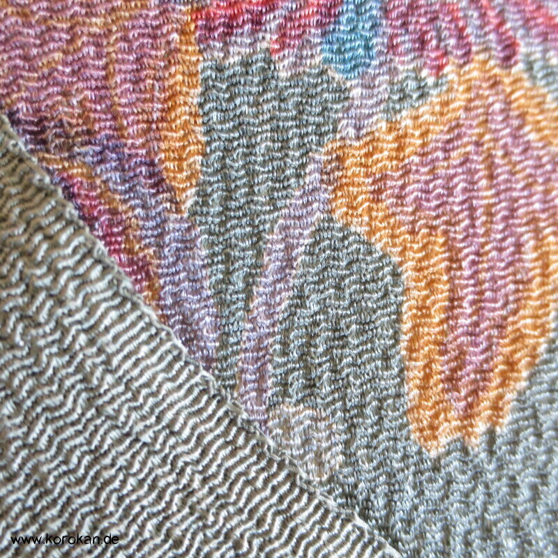Kimono Seidenstoffrolle, Bingata, unbenutzt mit Fehlern