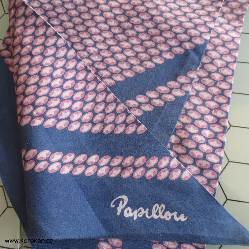 Papillon Krawattenschal, Seide, Vintage