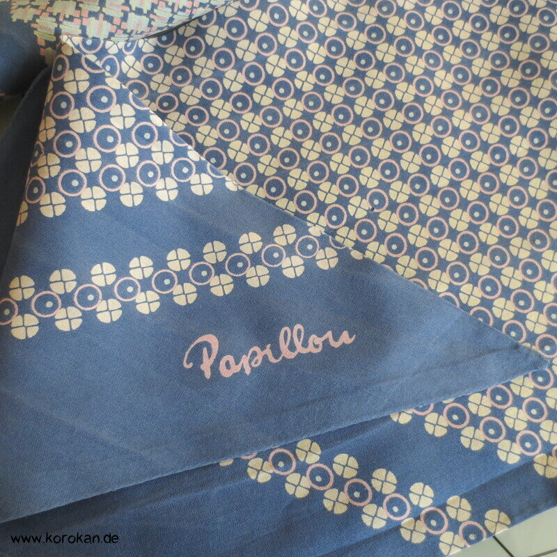 Papillon Krawattenschal, Seide, Vintage