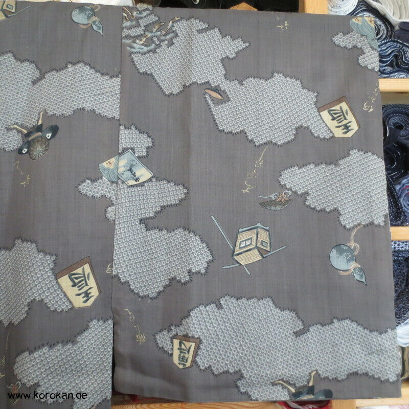 Wolken Shogi Juban Unterkimono, Woll  - Muslin