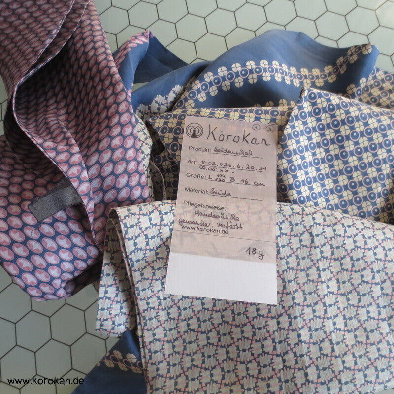 Papillon Krawattenschal, Seide, Vintage
