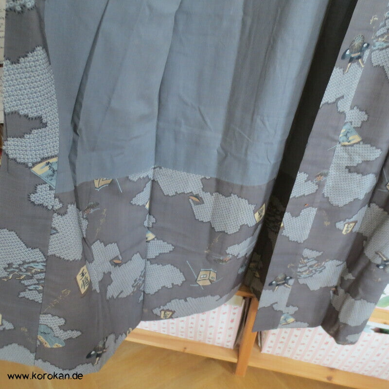 Wolken Shogi Juban Unterkimono, Woll  - Muslin