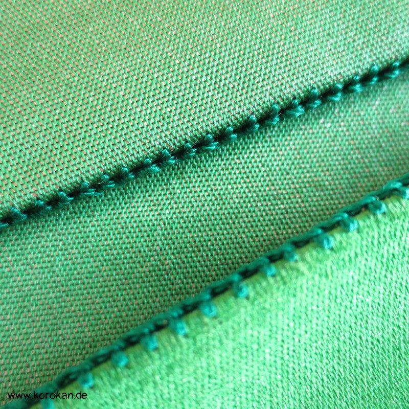 Schmetterlinge auf grasgrün Fukuro Obi