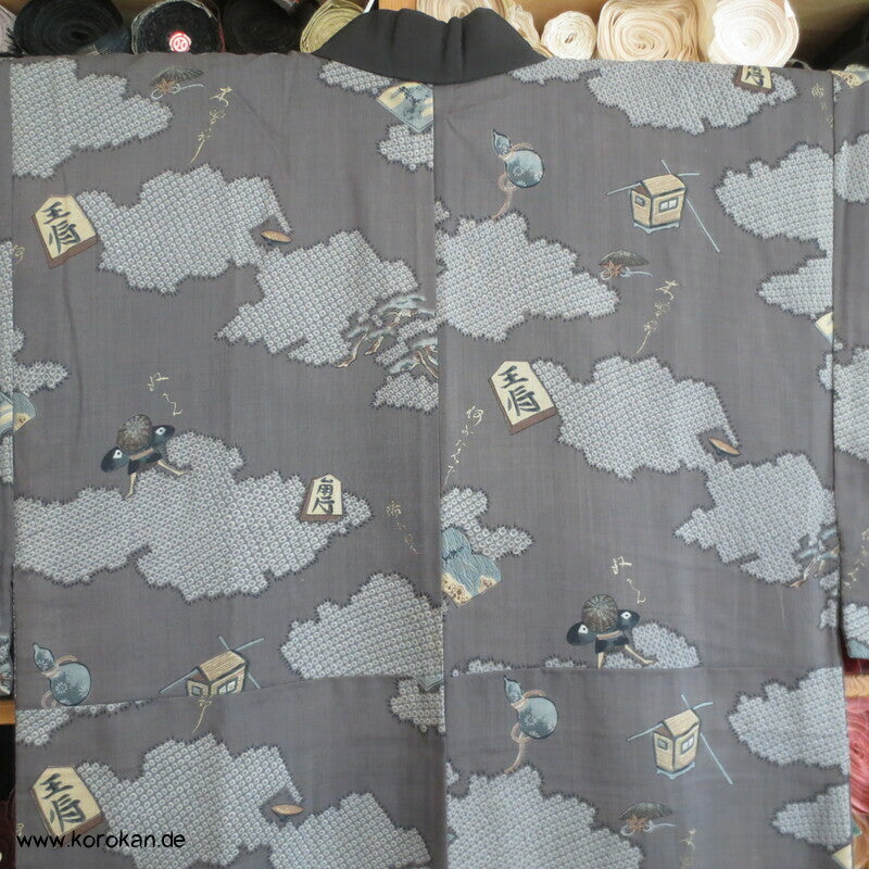 Wolken Shogi Juban Unterkimono, Woll  - Muslin