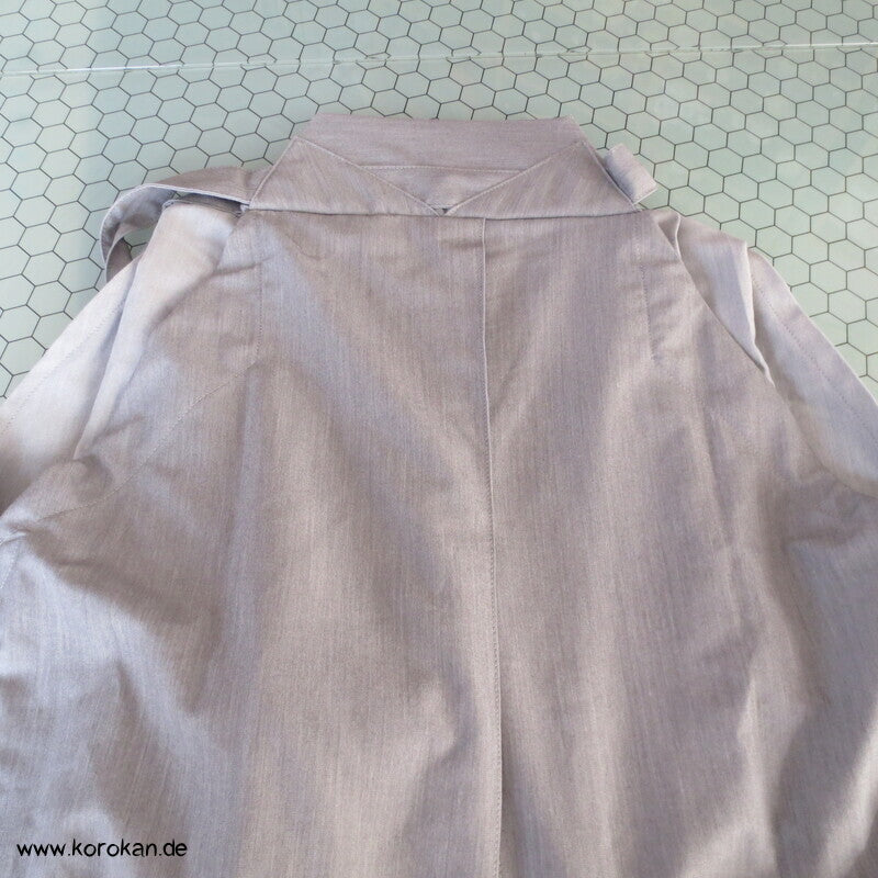 hellgrau melierte Hakama - Umanori Polyester Kimono Hose