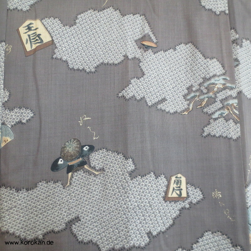 Wolken Shogi Juban Unterkimono, Woll  - Muslin