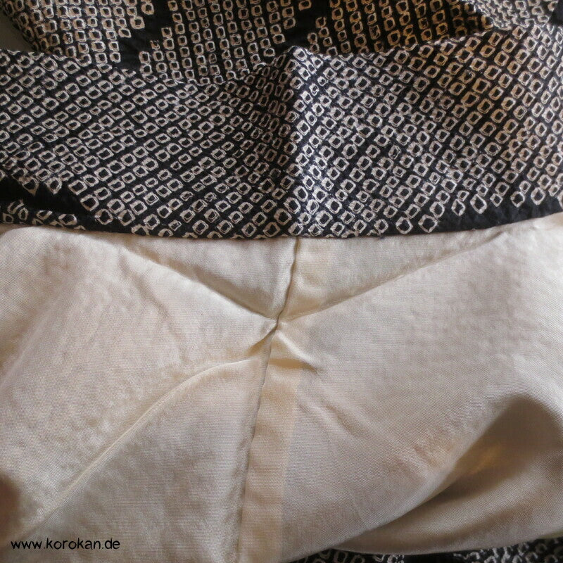 Full Shibori Bambus Haori Kimono Jacke, mit Himo