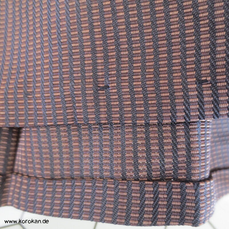 braun schwarz Streifen Seiden Hakama - Andon