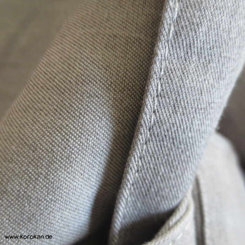 hellgrau melierte Hakama - Umanori Polyester Kimono Hose