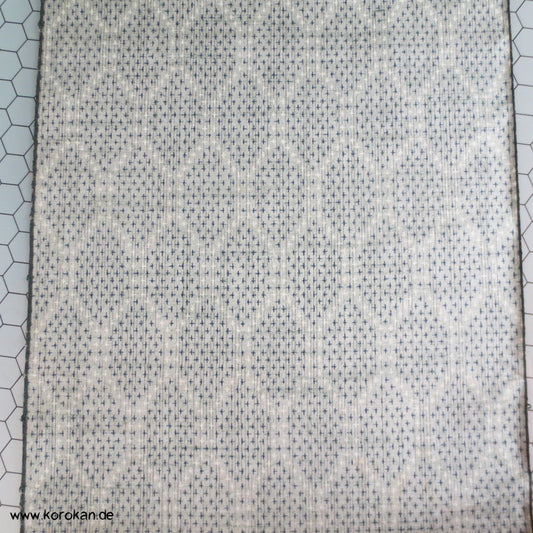 Kikko - Druck Teilkasuri Tsumugi Kimono Seide