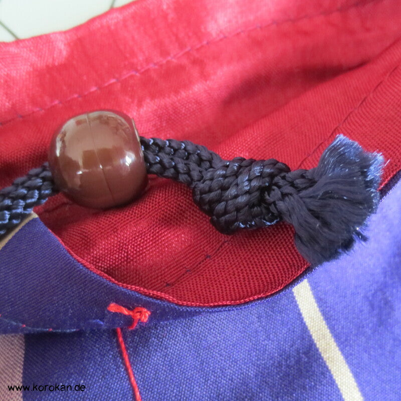 Japanische Upcycling Meisen Beutel mit Zugband - Varianten