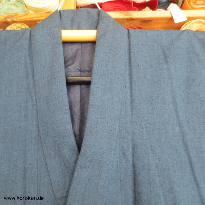 Tsumugi Seiden Komon Kimono, mitternachtsblau