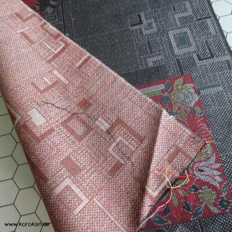 Mischgewebe Reststoff eines aufgetrennten Kimono geometrisch