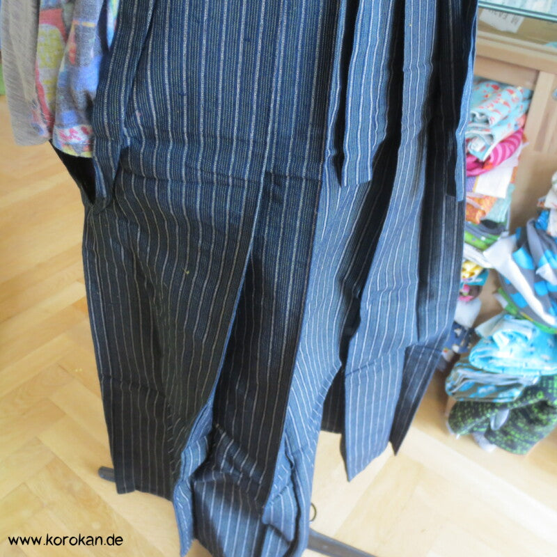 blau gestreifte Hakama - Umanori Hosen - Typ für Jungen