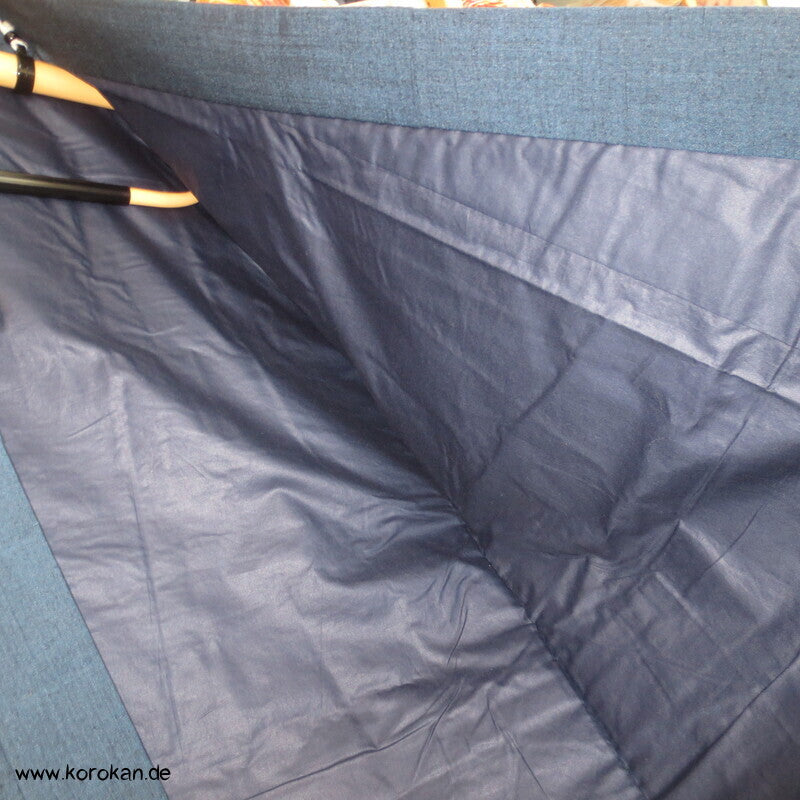 Tsumugi Seiden Komon Kimono, mitternachtsblau