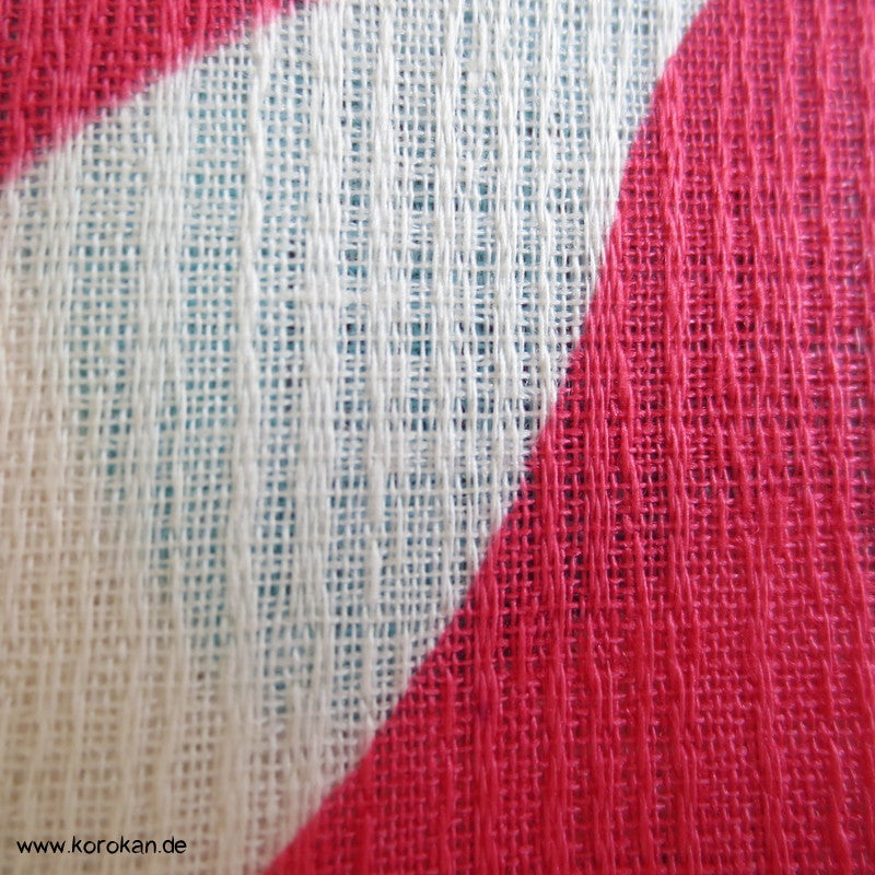 Ackerwinden Yukata - ungefütterter Kimono aus Baumwolle / Hanf