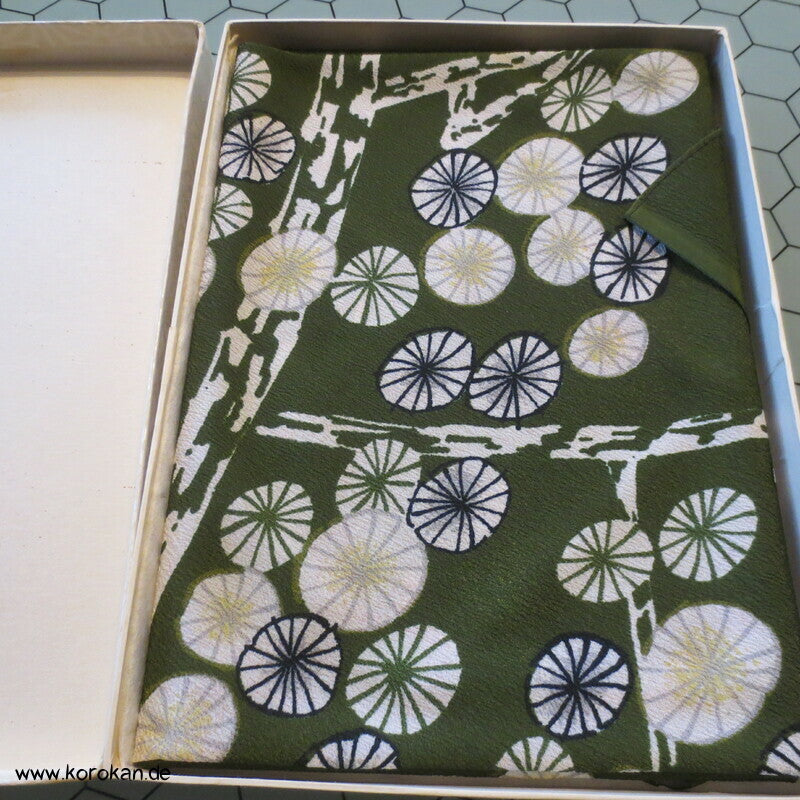 Blütenzweige Furoshiki, Vintage unbenutzt,