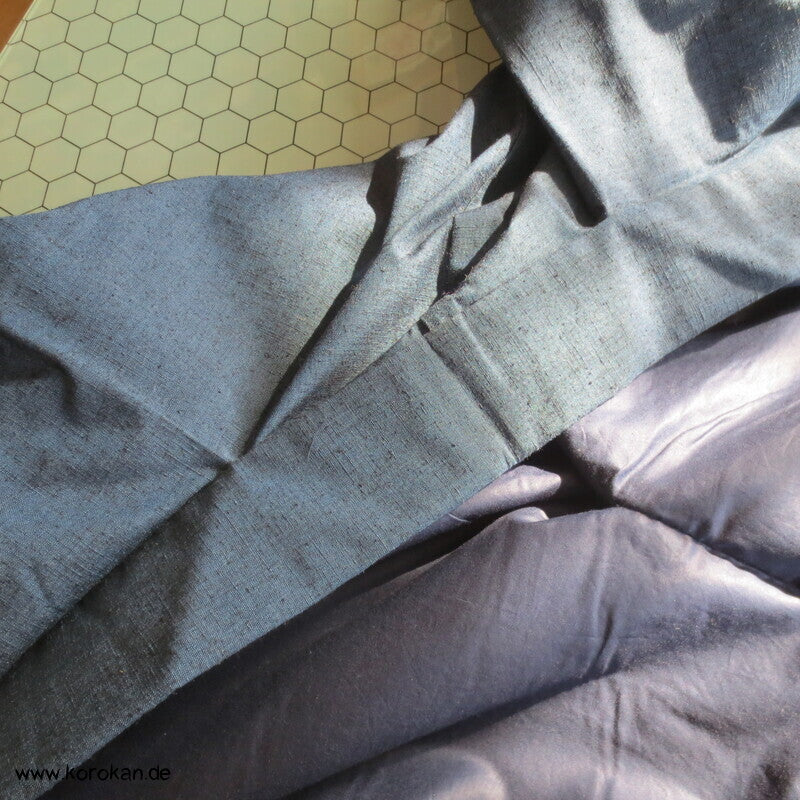 Tsumugi Seiden Komon Kimono, mitternachtsblau