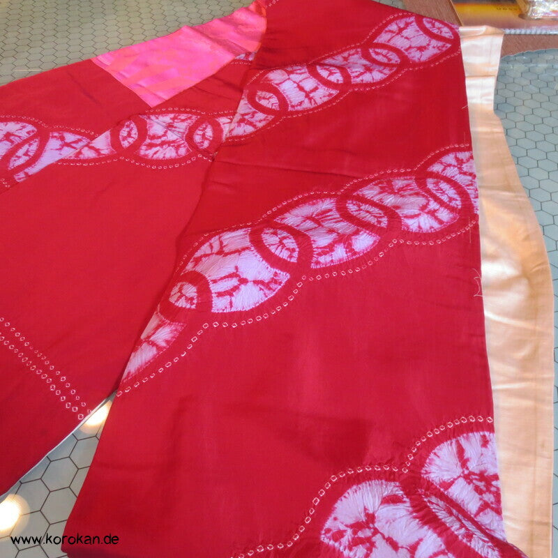 Shibori Shippo hausgemachter Fukuro Obi