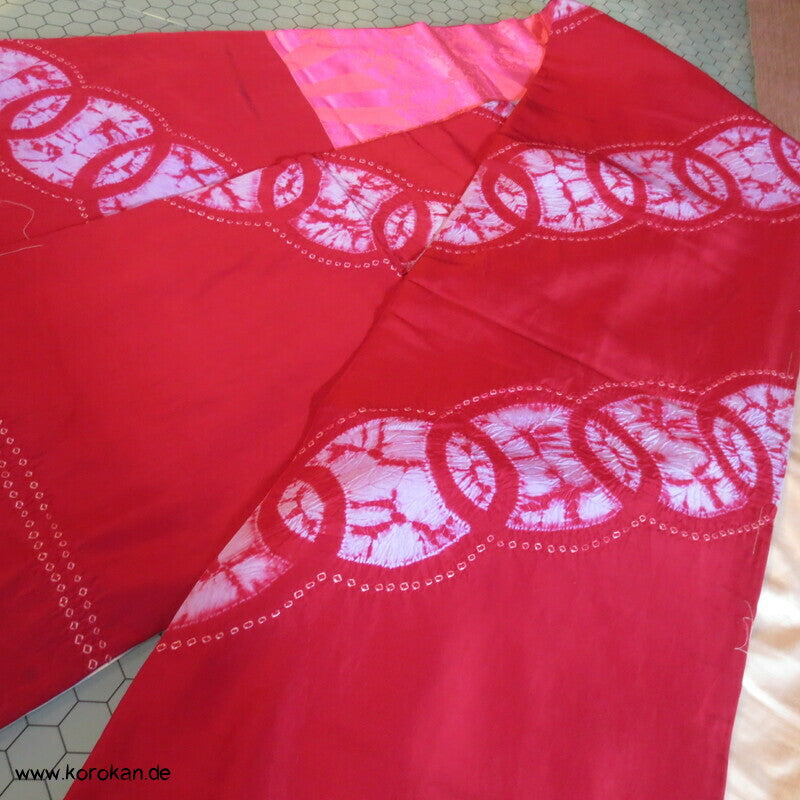 Shibori Shippo hausgemachter Fukuro Obi