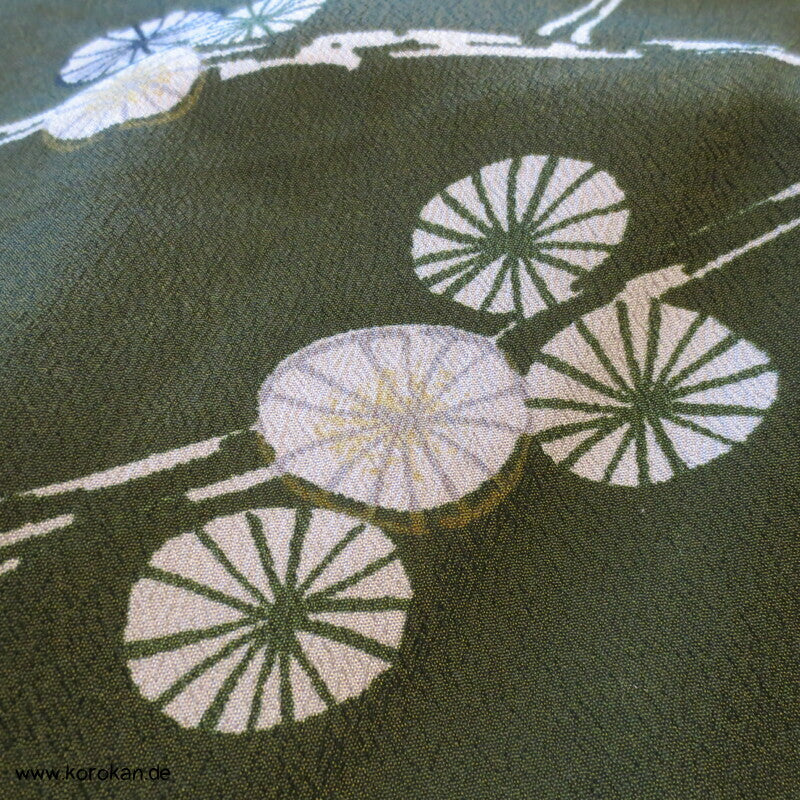 Blütenzweige Furoshiki, Vintage unbenutzt,