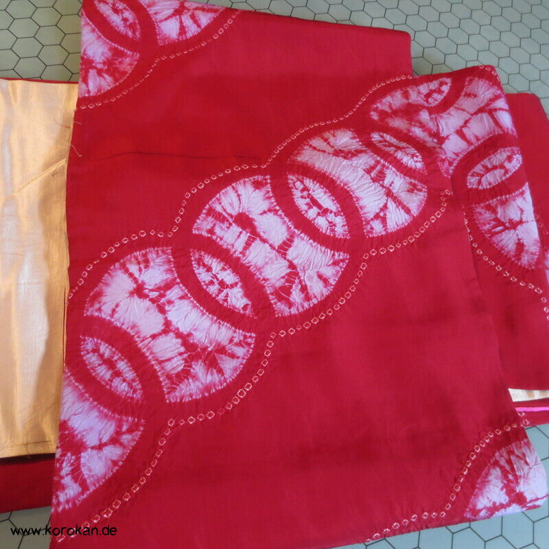 Shibori Shippo hausgemachter Fukuro Obi
