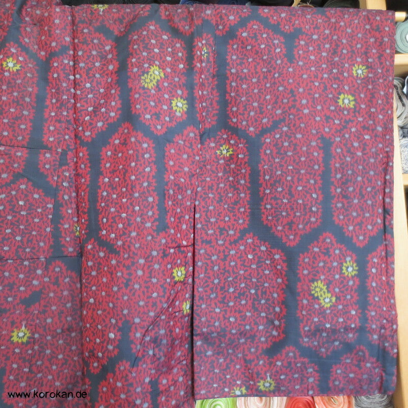 Japan Kiku Kikko Meisen Seiden Kimono