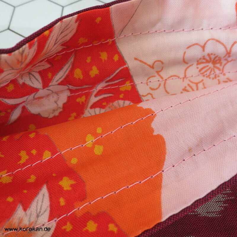 Japanische Upcycling Meisen Beutel mit Zugband - Varianten