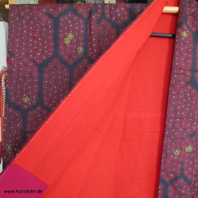 Japan Kiku Kikko Meisen Seiden Kimono