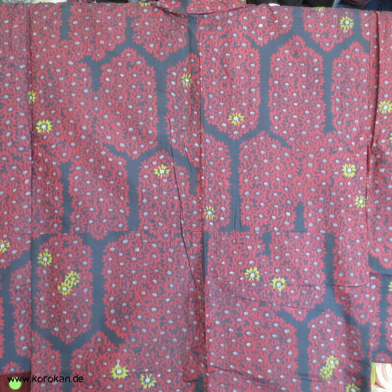 Japan Kiku Kikko Meisen Seiden Kimono
