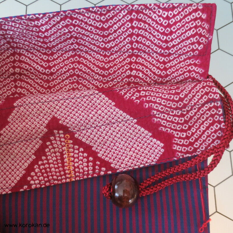Japanische Upcycling Meisen Beutel mit Zugband - Varianten