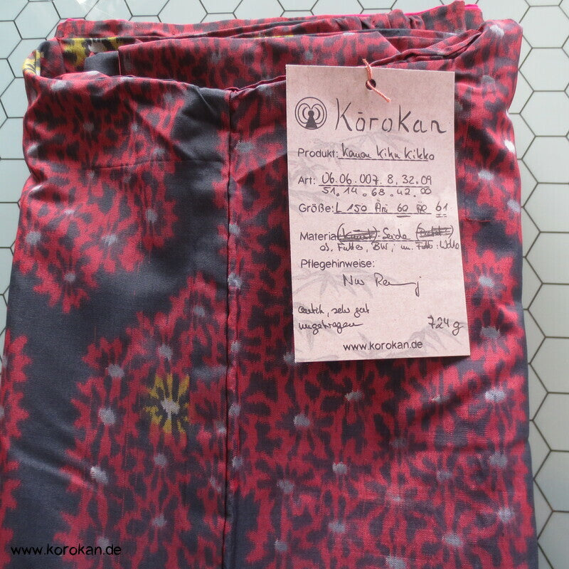 Japan Kiku Kikko Meisen Seiden Kimono