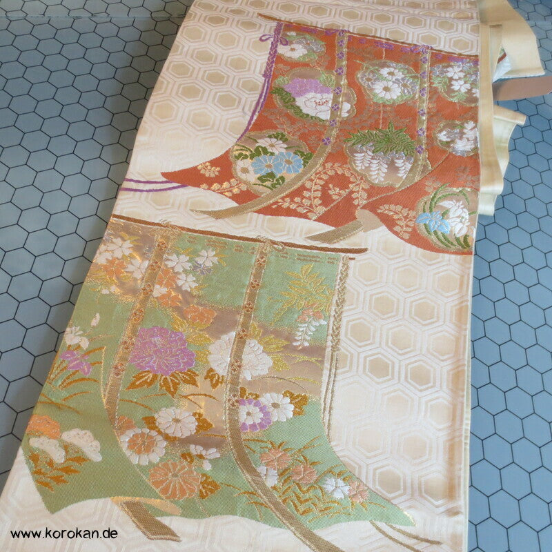 Kicho Brokat Vorhänge auf Kikko Fukuro Obi