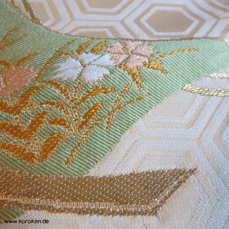 Kicho Brokat Vorhänge auf Kikko Fukuro Obi