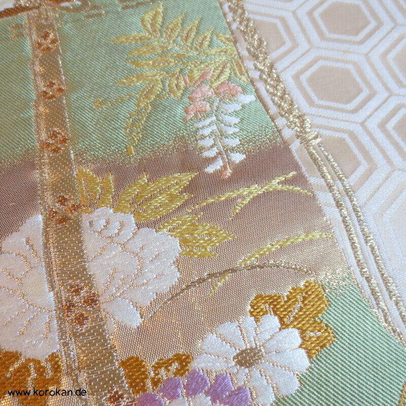 Kicho Brokat Vorhänge auf Kikko Fukuro Obi