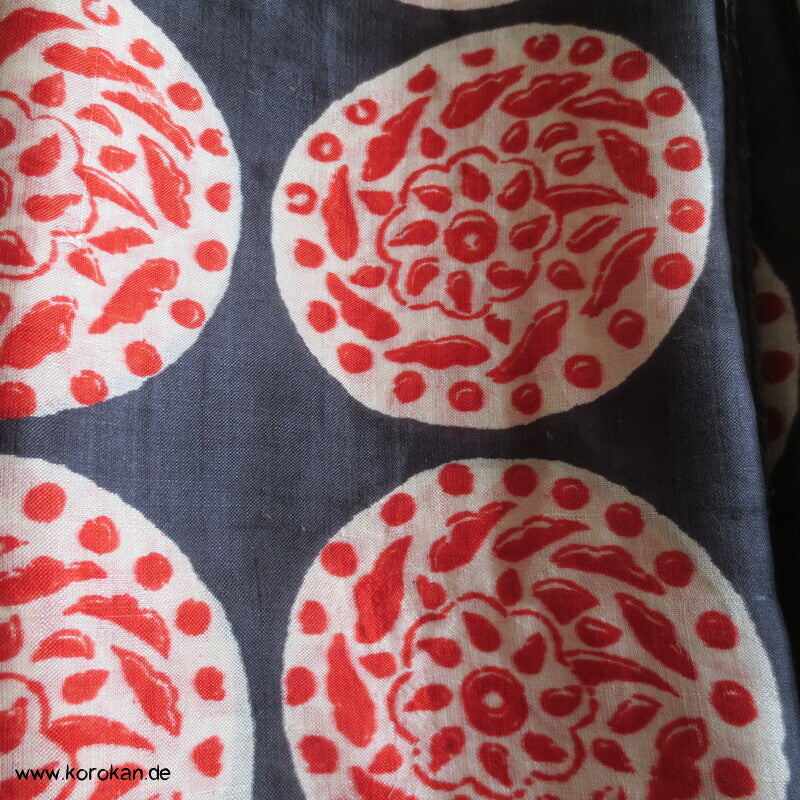 Vintage indische Seidenkarrees, Batik, Pongé