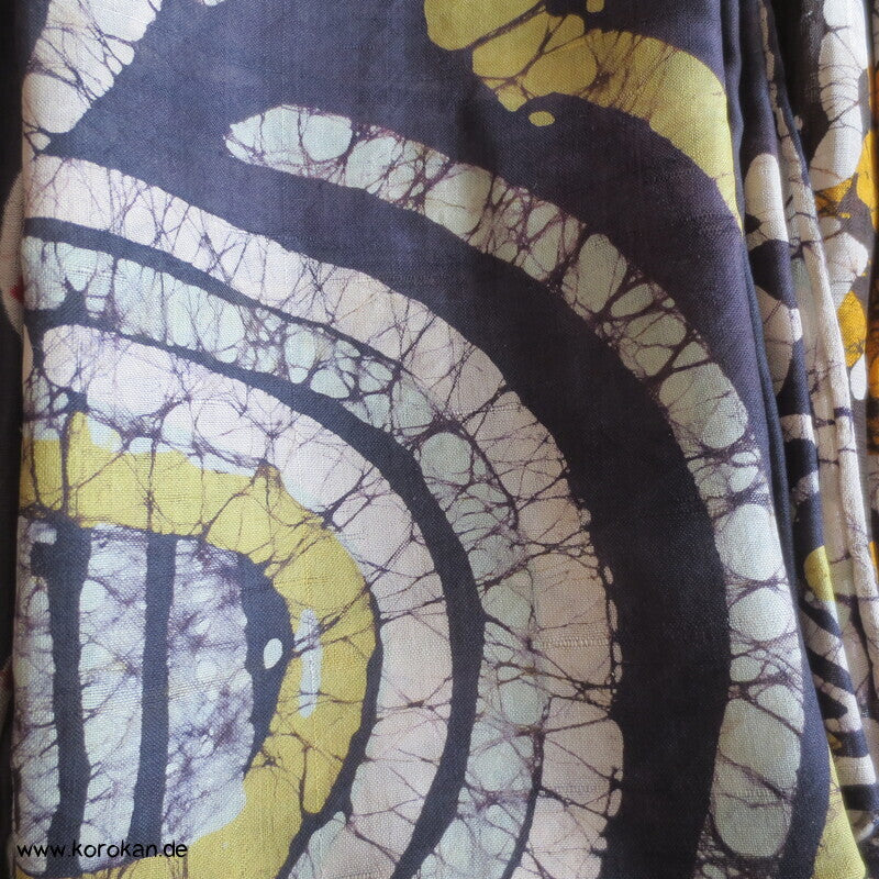 Vintage indische Seidenkarrees, Batik, Pongé