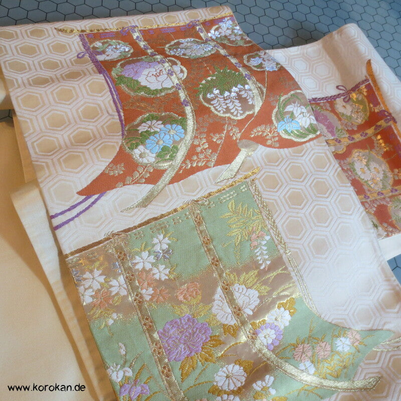 Kicho Brokat Vorhänge auf Kikko Fukuro Obi