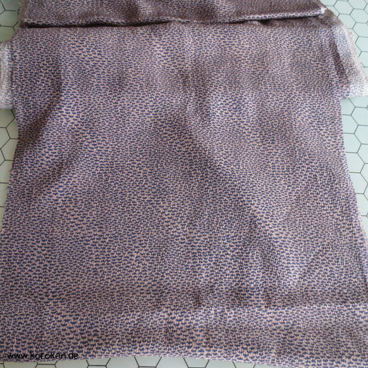 Araihari stark kreppige Haori Kimono Seidenreste, fein gepunktet
