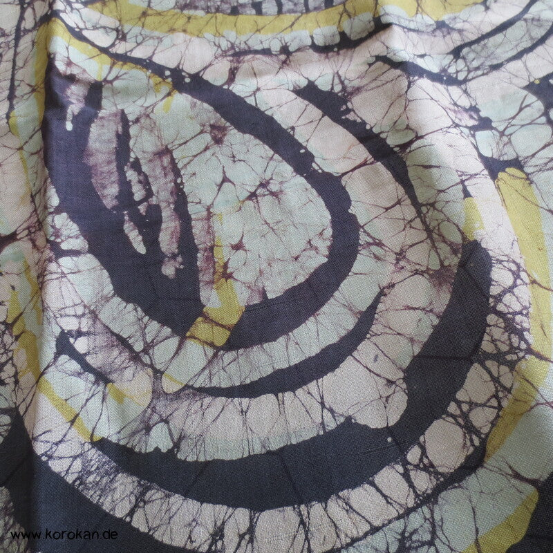 Vintage indische Seidenkarrees, Batik, Pongé