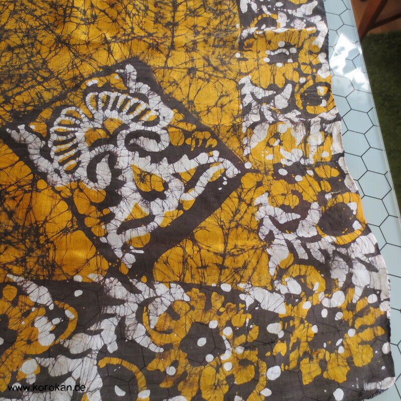 Vintage indische Seidenkarrees, Batik, Pongé