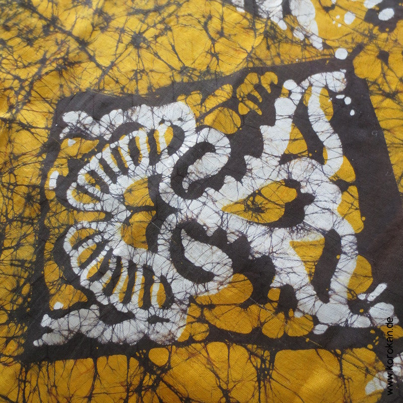 Vintage indische Seidenkarrees, Batik, Pongé