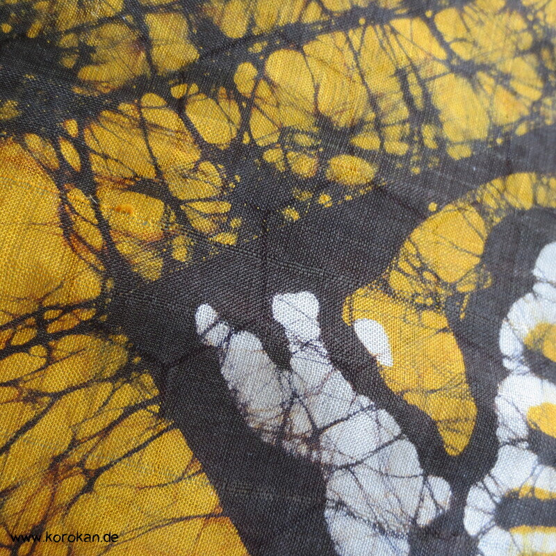 Vintage indische Seidenkarrees, Batik, Pongé