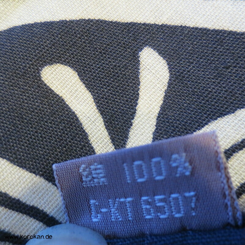 Furoshiki, Mon auf blau, Vintage unbenutzt,