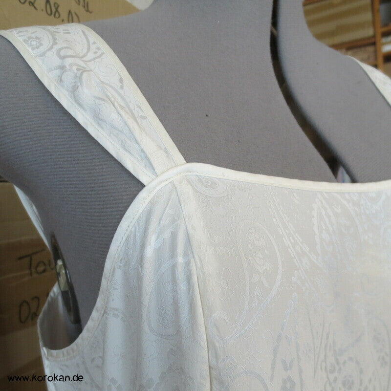 Seiden Paisley Damast Unterkleid / Nachthemd
